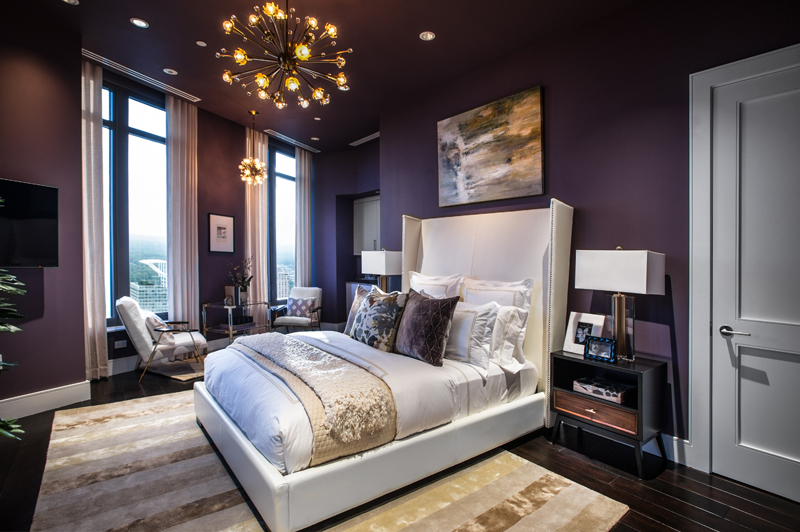 Master Bedroom of the HGTV Urban Oasis 2014 located in Atlanta, GA.